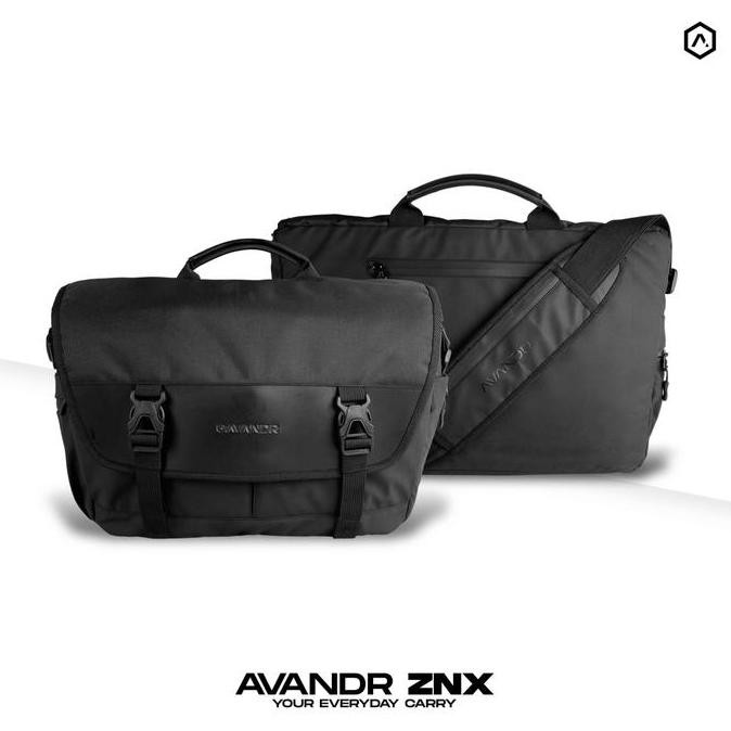 Avandr Znx | Tas Laptop Selempang Pria Znx Hitam Sekolah New Stok