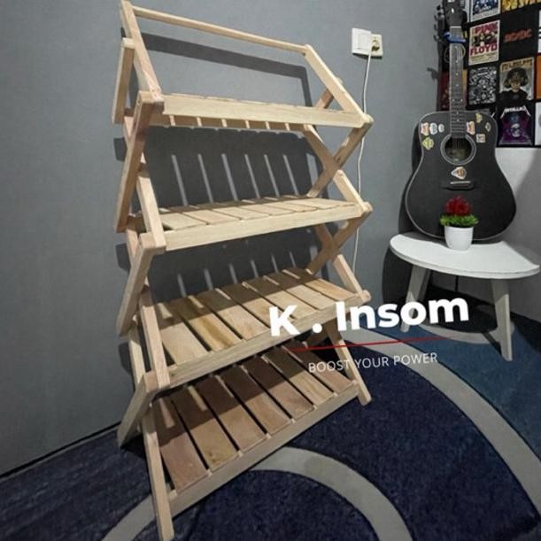 terlaris rak lipat outdor penyimpanan camping piknik rak lipat meja lipat 3/4 susun murah