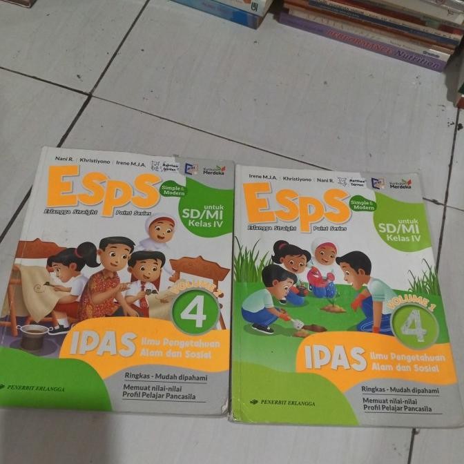 [[ DOBY / BUKU PELAJARAN ESPS IPAS SD KELAS 4 KURIKULUM MERDEKA VOLUME 1 &2 BEST SELLER