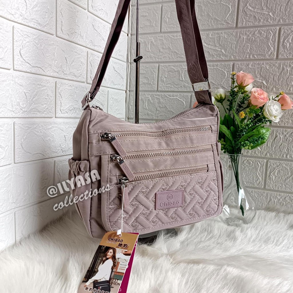 CHIBAO 7133 AB# BIG PROMO  TAS SELEMPANG WANITA FASHION CHIBAO PARASUT BERKUALITAS