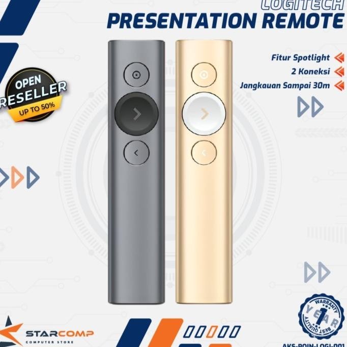Logitech Pointer Presentation Spotlight Remote Pointer New Stok