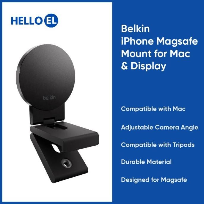 Belkin Iphone Magsafe Mount For Imac Mac & Display Monitor Webcam New Stok