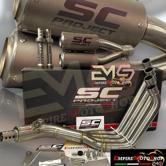 Terlaris Knalpot Sc Project Crt Twin Cb 650 Cb650 Cb650R Cb650F Dual Fullsystem Ready Stok