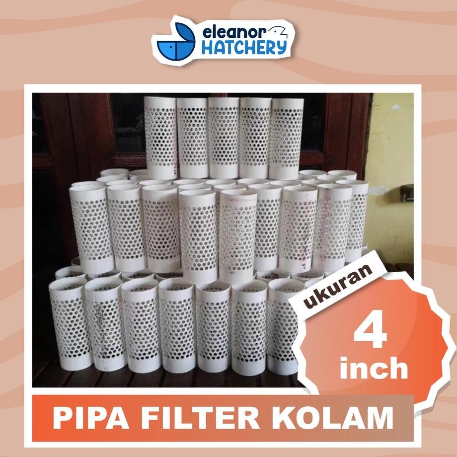 Pipa Filter Kolam Ikan 4inch All Varian + Tutup Untuk Ikan Hias Koi Arwana Lele Nila Mujaer Mujair K
