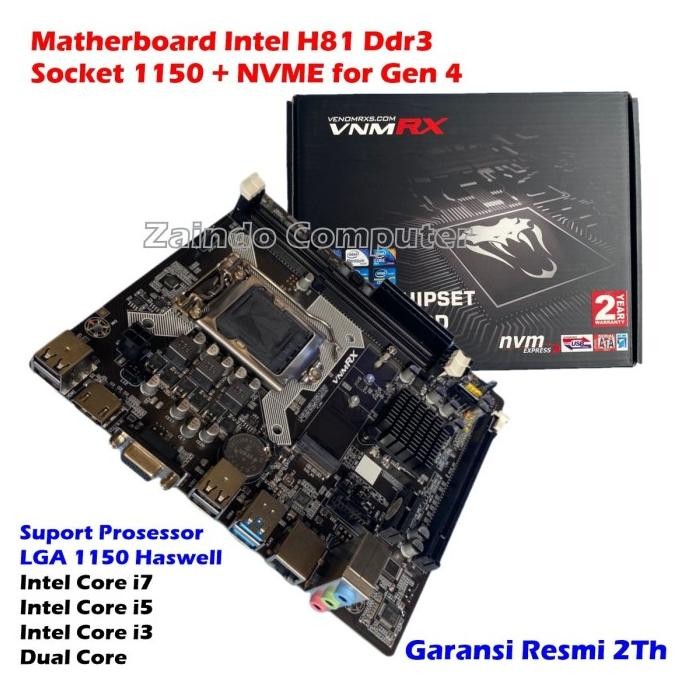 Sale Matherboard Venom Rx H81 Ddr3 Socket 1150 Slot Nvme Venom Rx Intel H81