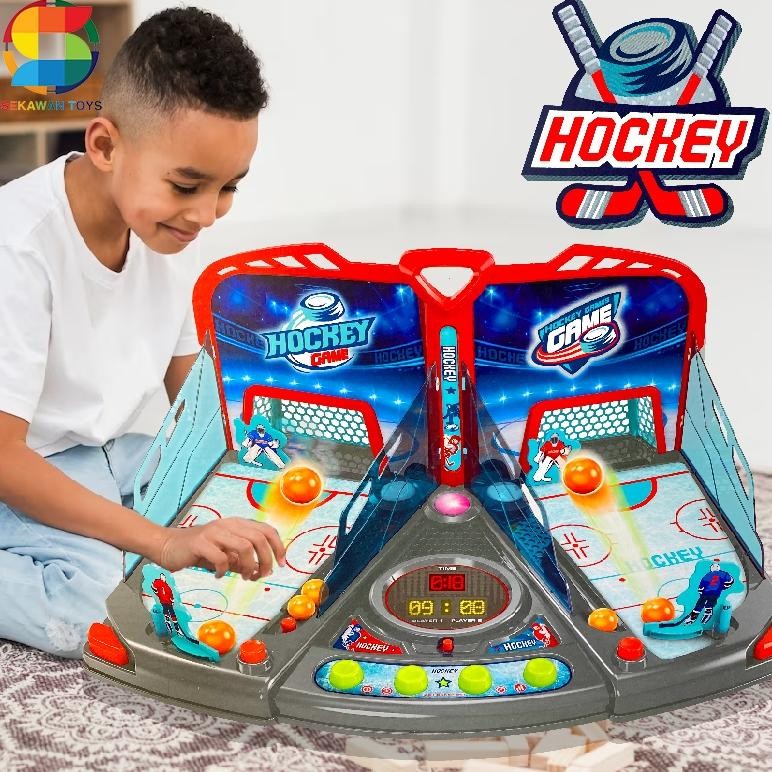 Ew-98 Jumbo Mainan Game Mesin Hockey/ Family Game Hockey Play Set 2007C Original