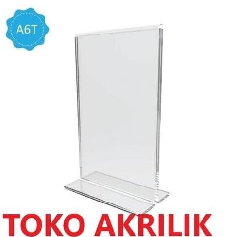 

redi Tentcard / Nomor Meja / Tent Holder Akrilik / acrylic Ukuran A6