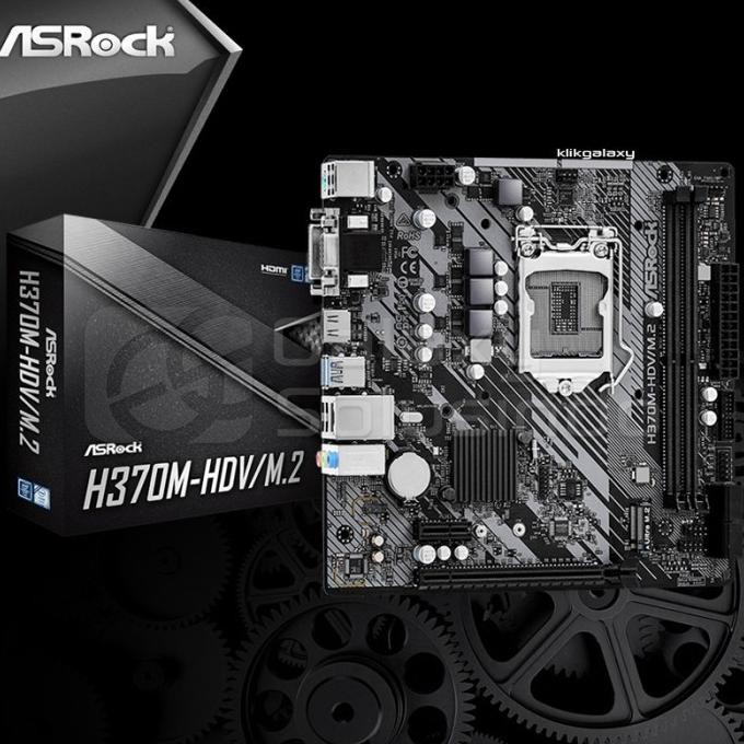 Sale Asrock H370M Hdv/M.2 Intel H370 Lga1151 Ddr4 Motherboard