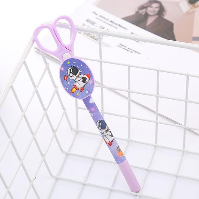

Pulpen Gel Gunting Motif Astronaut Astronot