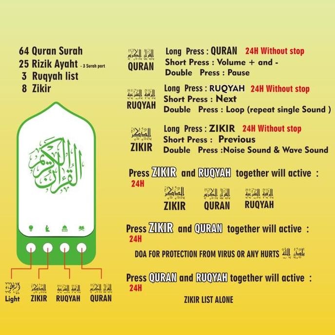 

Speaker Murottal Al Quran Lampu Tidur 24 JAM Quran Surah,Rizik Ayaht,Zikir ,Ruqyah List IS