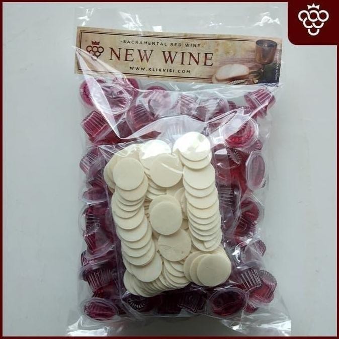 

Roti (Hosti) + Anggur Perjamuan Kudus Cup - Isi 100 VISI CHRISTHIAN L82