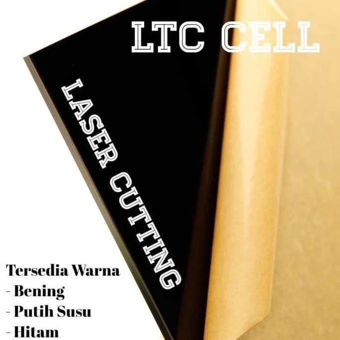 

redi Acrylic Hitam 2mm Akrilik Custom Black