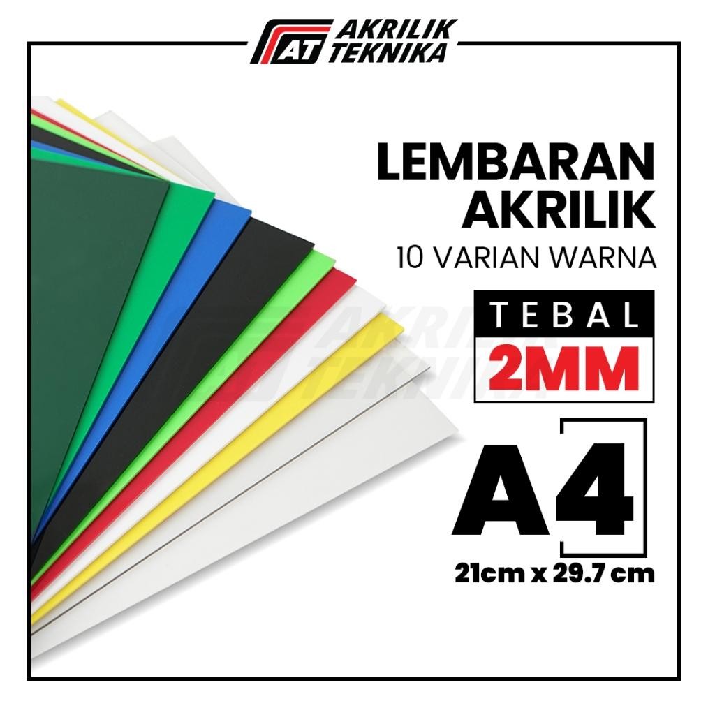 

redi Lembaran Akrilik A4 2mm / Acrylic Sheet Clear / Akrilik Warna