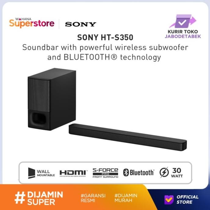 Terlaris Sony Soundbar 2.1Ch - Ht-S350