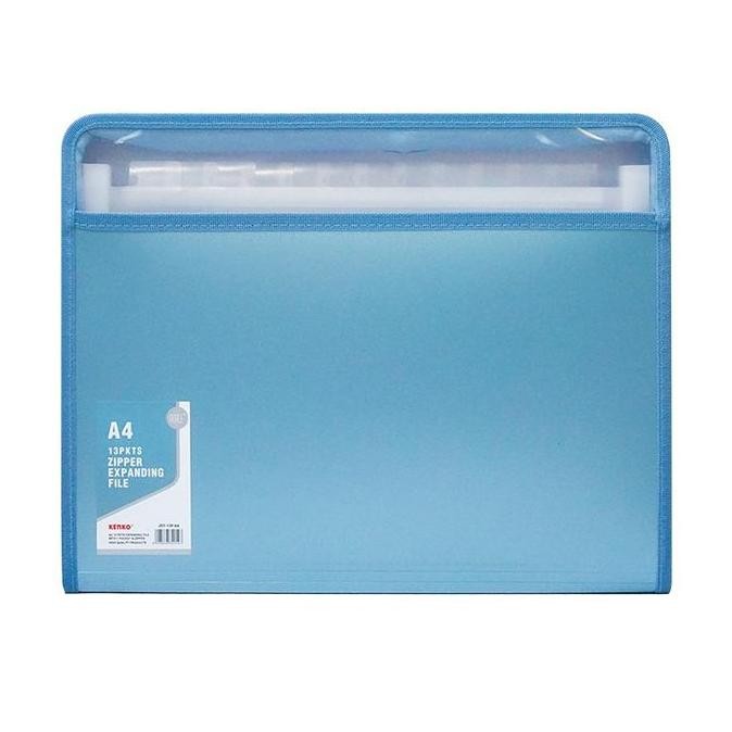 

new !!! Kenko Zipper Expanding File A4 13 pockets ZEF-13P-A4/ Map Bersekat / Map Zipper murah