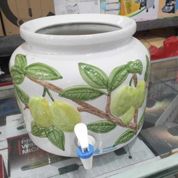 GUCI KERAMIK TRISENSE, GUCI AIR MINUM, WADAH AIR GALON