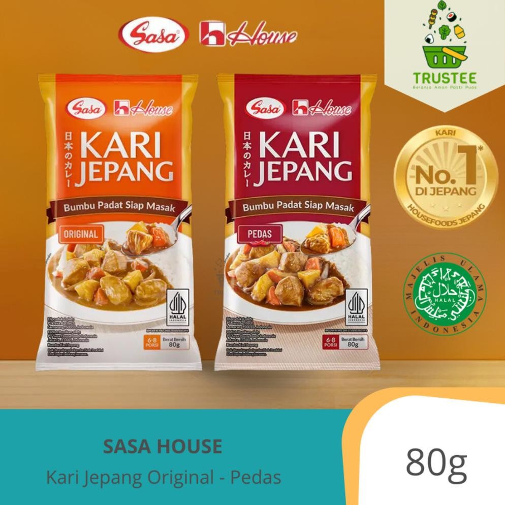 

gs-56 UFO-2025 Sasa House Kari Jepang - Japanese Curry Roux - Bumbu Kari Jepang Padat Siap Masak Halal 80gr Murah Hemat