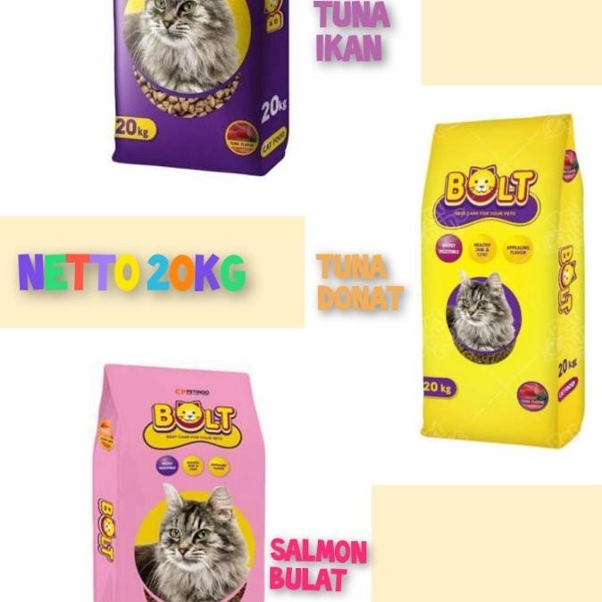 bolt 20kg makanan kucing