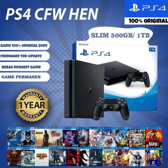 PS4 SLIM CFW HEN 1TB FULL GAME murah