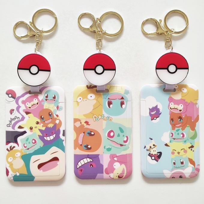 

new !!! Name Tag ID Card Badge Reel Holder / Gantungan Wadah Kartu Pokemon Go murah