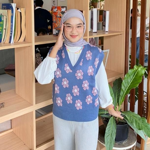 SFS Slover - Euna Vest - Rompi Rajut Wanita Korea