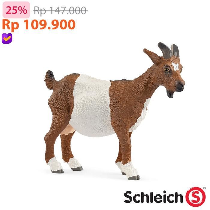 Schleich Goat - Animal Figure Original Koleksi Mainan Pajangan Hewan 2025 High Quality