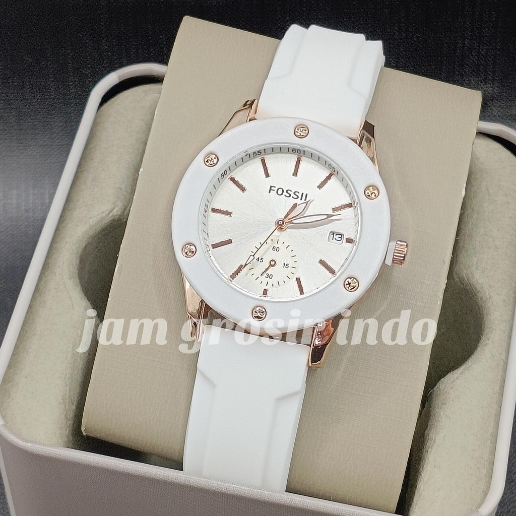 TOKO DIANA SRI JAM TANGAN WANITA RUBBER TERBARU JAM TANGAN KASUAL WANITA FREE BOX BATERAI JAM WANITA