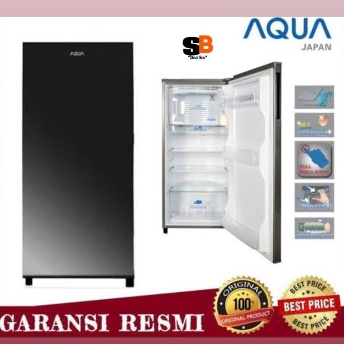 kulkas aqua japan 181 (ds)/kulkas 1 pintu (aqr-d181)