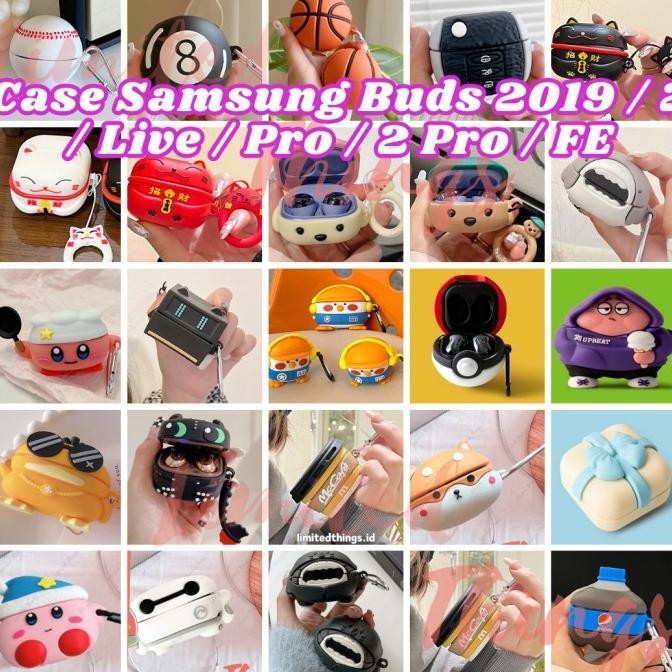 [SOFT CASE 3D] Samsung Galaxy Buds 2 Buds Live FE Airbuds Pro Pro 2 FE