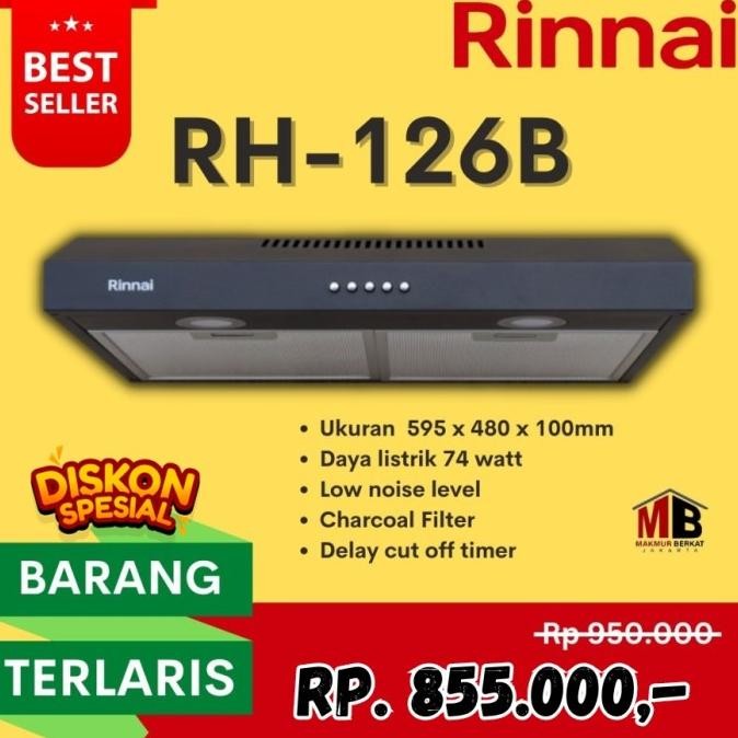 cooker hood rinnai rh 126 b / cooker hood rinnai rh 126b
