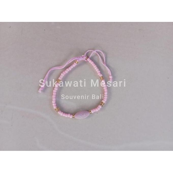 

~~~~~] Gelang Tim un Manik Manik Warna Warni Warna Bandul Random Gelang Aksesoris Handmde Bali