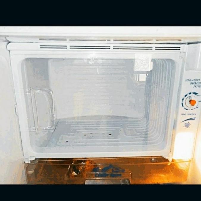tutup freezer kulkas sanyo slim beauty 1 pintu custom