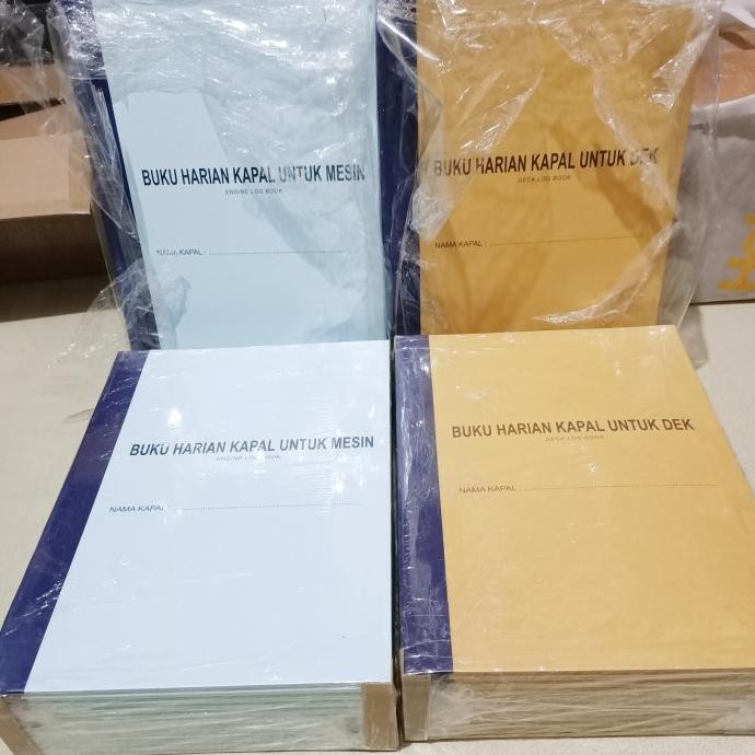 

Jurnal Log Book Buku Harian Kapal Engine Mesin Deck
