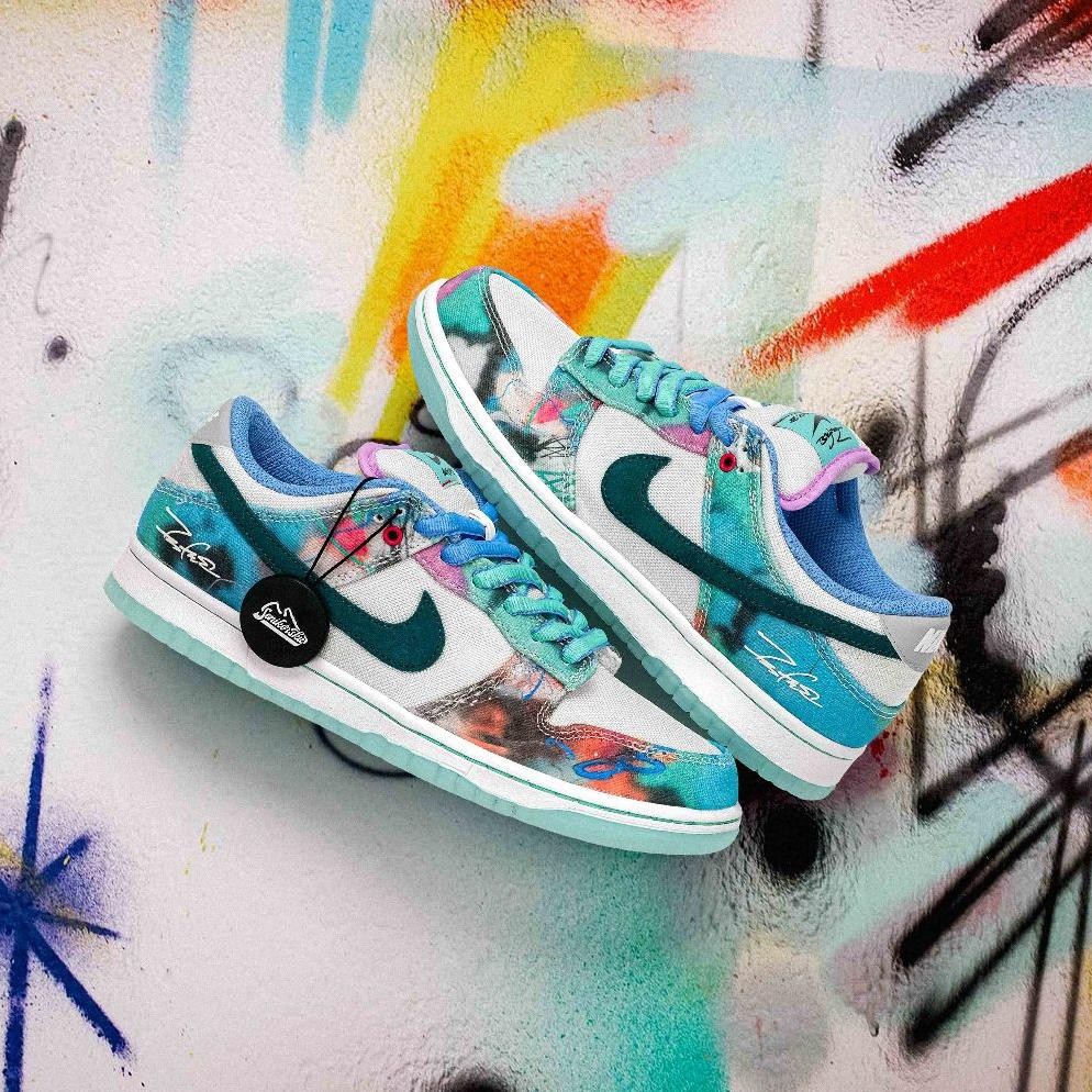 Best Dunk Low Sb Bleached Aqua X Futura Laboratories