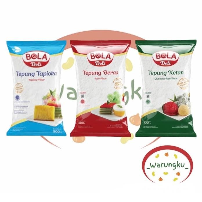 

Terlaris Bola Deli Aneka Tepung 500Gr Tapioka Tepung Beras Ketan