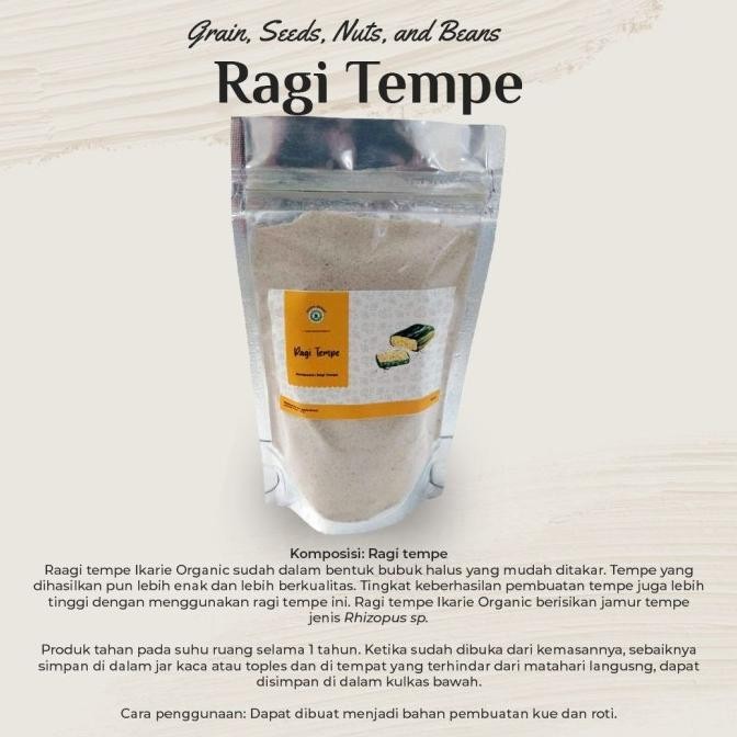 

Ragi-Tempe-Ikarie-Organik-Halal-Sehat