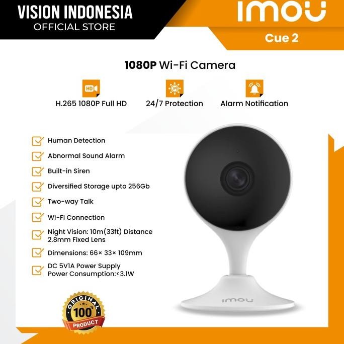 TERSEDIA IMOU CUE 2 CCTV WIRELESS 1080P CCTV IMOU IP CAMERA IMOU CUE 2