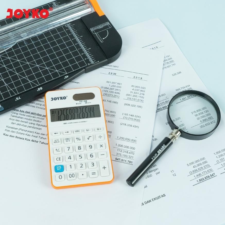 

th-23 Ox04 JOYKO KALKULATOR MINI SAKU KECIL CALCULATOR CC-38 12 DIGITS CHECK Terlaris Original