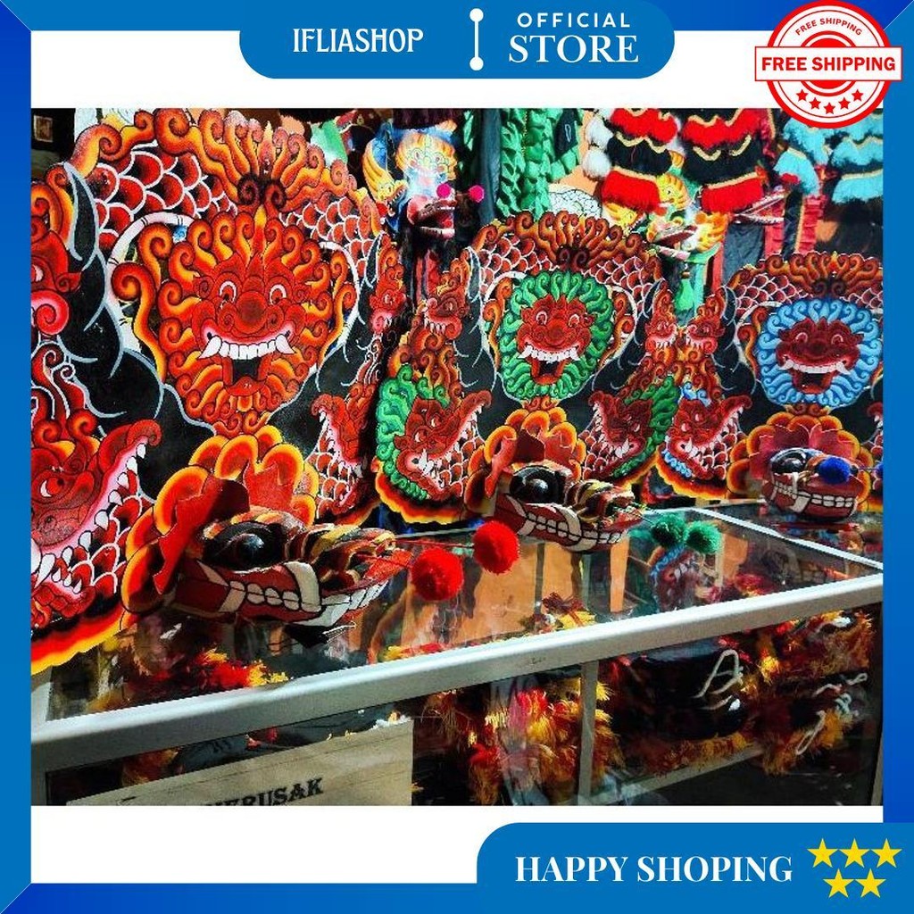 Siap Kirim Barongan Smp Cat Brush / Barongan Anak / Caplokan / Pecut / Pecut Bopo / Ganongan / Bujan