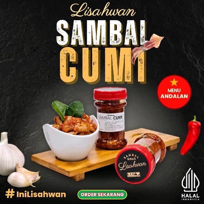 

SAMBAL CUMI LISAHWAN. Pedas nampol, isi 150gram