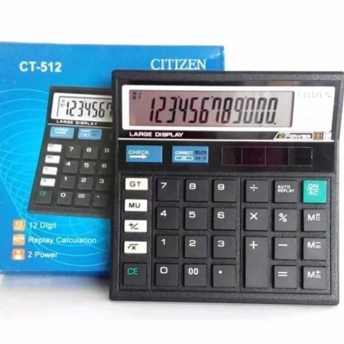 

Aw89 gh-56 Kalkulator 12Digit CT 512 CHECK & CORRECT CALCULATOR - Kalkulator Meja . CT512 Berkualitas Termurah
