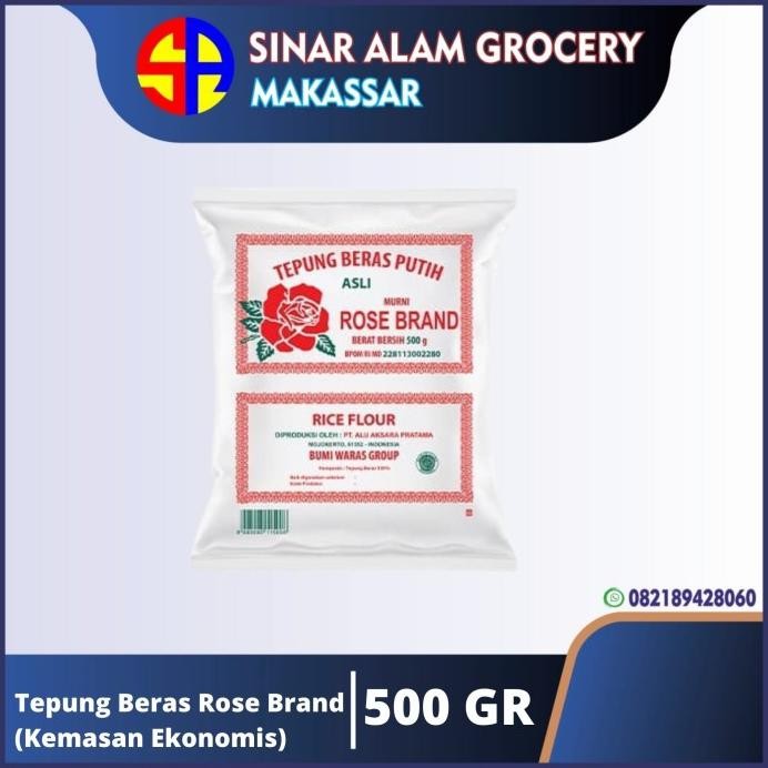 

Terlaris Tepung Beras Rose Brand (Kemasan Ekonomis) - 500 Gram