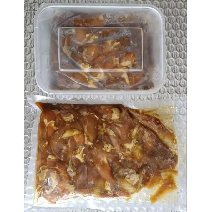 

Bento Chicken Ayam Teriyaki DAGING PAHA 500 gram + Bumbu Marinasi ala Hokben Praktis Tinggal Masak Bisa Juga Buat Hantaran Oleh2 Oleh-oleh Hadiah Mentah Frozen dll