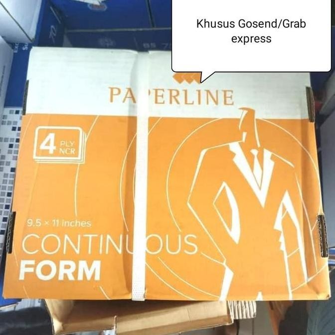 

NEW Kertas Continuous Form 4 PLY FULL 9.5" x 11" | 500 sets | 2000 sheets