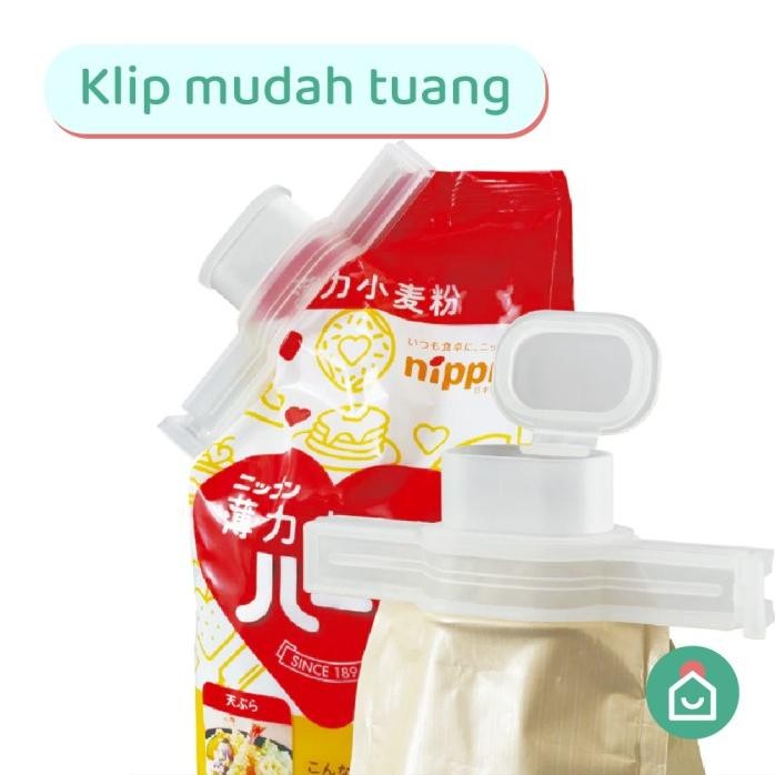 

Terlaris Klip Penjepit Makanan Tepung Beras Mudah Tuang / Sealing Clip With Cap