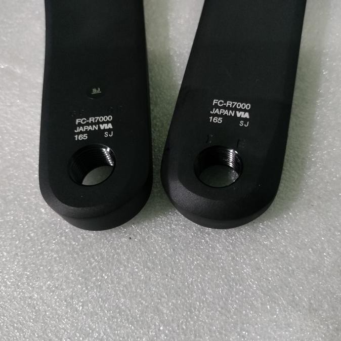 Original Crank Arm 165 mm Shimano 105 R7000 BCD 110 untuk double chainring