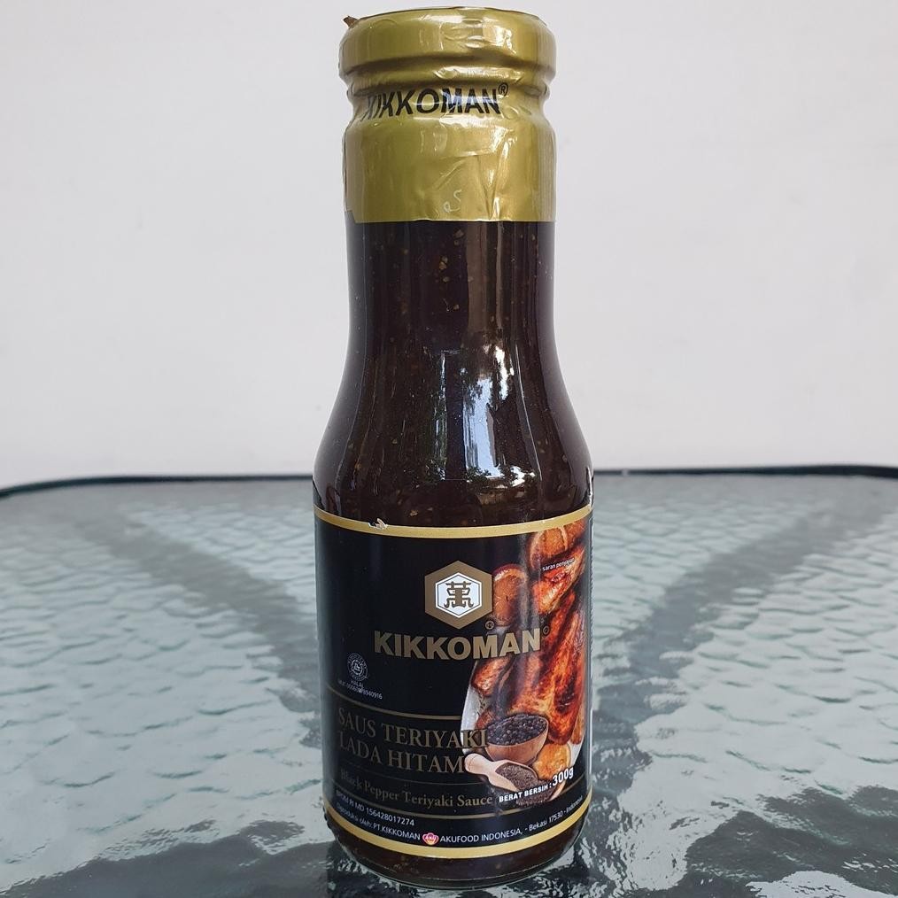 

TERLARIS!! TC21 Kikkoman Black Pepper Teriyaki HALAL / Saus Teriyaki Lada Hitam Halal 300 gr KC Premium Original