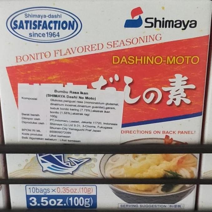 

Terbaru shimaya dashino moto 100gr kaldu ikan