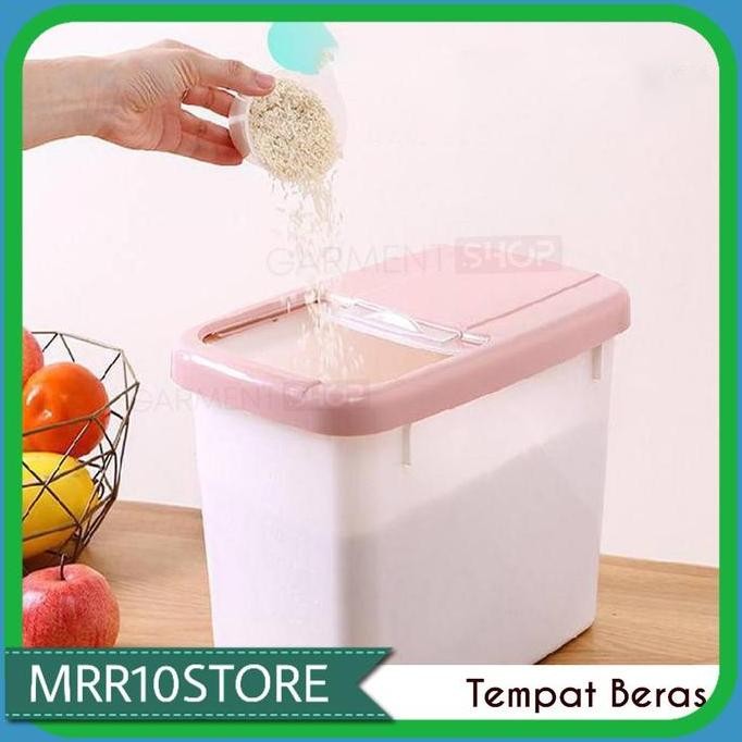 

Terlaris Tempat Beras Kotak Penyimpanan Kacang Tepung Makanan Rice Box Storage Besar Milenial