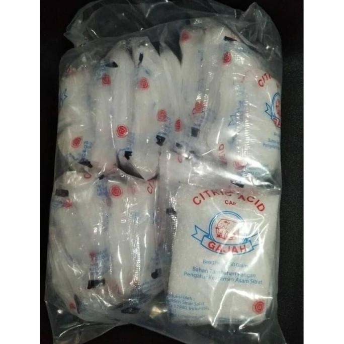 

Terbaru citrun acid cap gajah 1 pak 20 sachet X 50gr